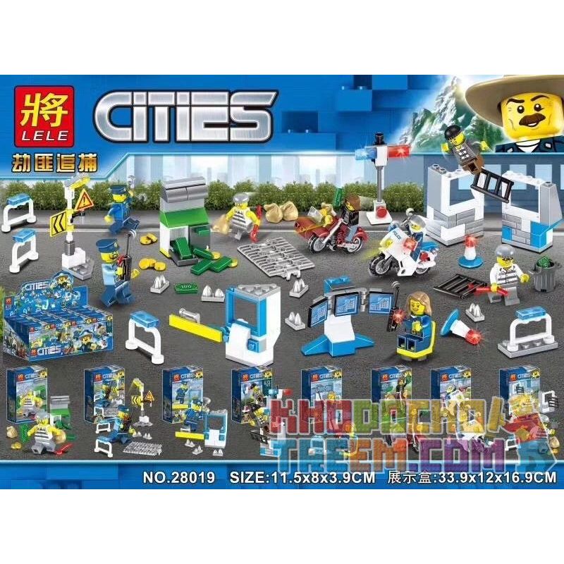 LELE 28019 non Lego BỌN CƯỚP SĂN LÙNG 8 LOẠI NHÂN VẬT NHỎ CỦA CẢNH SÁT bộ đồ chơi xếp lắp ráp ghép mô hình City CITIES Thành Phố