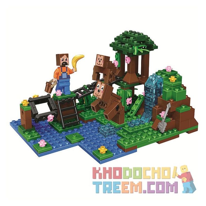 Bela 10961 Lari 10961 non Lego CẢNH NHỎ bộ đồ chơi xếp lắp ráp ghép mô hình Minecraft MY WORLD Game Xây Dựng 226 khối