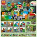 LELE 26005 non Lego 8 LOẠI TẨY CỦA TÔI bộ đồ chơi xếp lắp ráp ghép mô hình Minecraft MY WORLD Game Xây Dựng