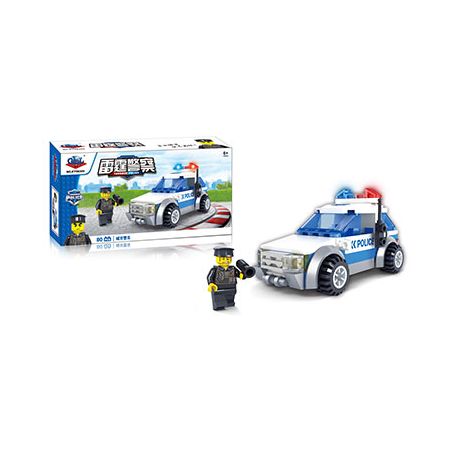 Kazi KY98305 98305 non  XE CẢNH SÁT TP. bộ đồ chơi xếp lắp ráp ghép mô hình Police