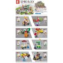 SHENG YUAN SY 601037 non Lego 8 CẢNH NHỎ CỦA NHÂN VẬT ĐƯỜNG PHỐ bộ đồ chơi xếp lắp ráp ghép mô hình City Thành Phố 322 khối