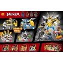 LELE 31156 non Lego 4 BỘ ĐỒ NINJA bộ đồ chơi xếp lắp ráp ghép mô hình The Lego Ninjago Movie NINJA MASTERS OF SPINJITZU Ninja Lốc Xoáy 283 khối