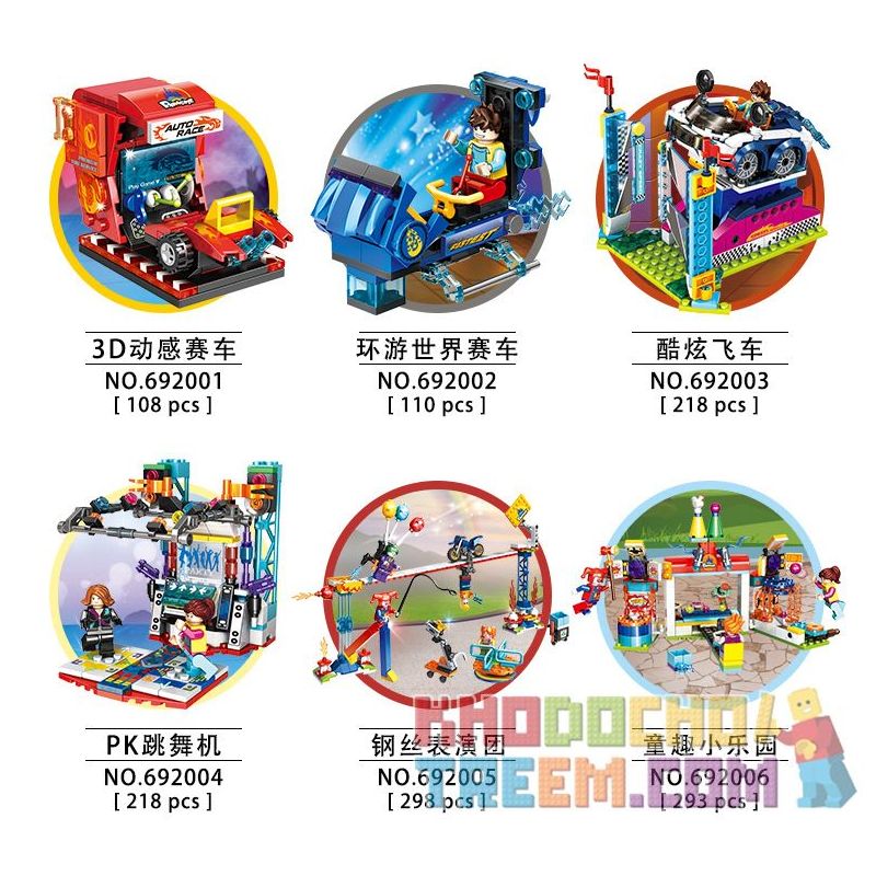 PanlosBrick 692001 Panlos Brick 692001 non  ĐUA XE ĐỘNG 3D bộ đồ chơi xếp lắp ráp ghép mô hình Paradise Thiên Đường 108 khối PanlosBrick 692001 Panlos Brick 692001 non  ĐUA XE ĐỘNG 3D bộ đồ chơi xếp lắp ráp ghép mô hình Paradise Thiên Đường 108 khối