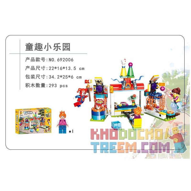 PanlosBrick 692006 Panlos Brick 692006 non  CÔNG VIÊN VUI CHƠI DÀNH CHO TRẺ EM bộ đồ chơi xếp lắp ráp ghép mô hình Paradise Thiên Đường 293 khối PanlosBrick 692006 Panlos Brick 692006 non  CÔNG VIÊN VUI CHƠI DÀNH CHO TRẺ EM bộ đồ chơi xếp lắp ráp ghép mô hình Paradise Thiên Đường 293 khối