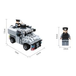 PanlosBrick 635006 Panlos Brick 635006 non  XE TẤN CÔNG CÓ VŨ TRANG bộ đồ chơi xếp lắp ráp ghép mô hình Gun Strike GUNSTRIKE Đấu Súng 225 khối