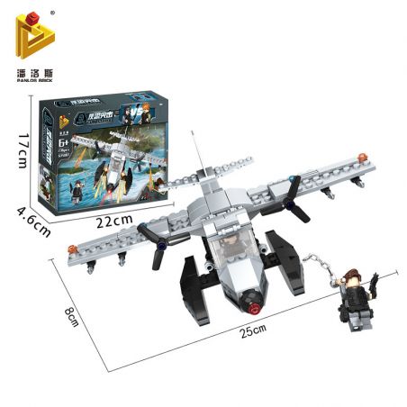 PanlosBrick 635007 Panlos Brick 635007 non  MÁY BAY CHIẾN ĐẤU TRÊN BIỂN bộ đồ chơi xếp lắp ráp ghép mô hình Gun Strike GUNSTRIKE Đấu Súng 235 khối