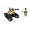 PanlosBrick 635009 Panlos Brick 635009 non  PHÁO TỰ HÀNH THEO DÕI bộ đồ chơi xếp lắp ráp ghép mô hình Gun Strike GUNSTRIKE Đấu Súng 263 khối