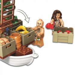 Winner 8048 non  HORDE CUNG CẤP TÀU bộ đồ chơi xếp lắp ráp ghép mô hình Jurassic World DINOSAUR TRIBE SUPPLY SHIP Thế Giới Khủng Long 272 khối