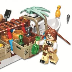 Winner 8048 non  HORDE CUNG CẤP TÀU bộ đồ chơi xếp lắp ráp ghép mô hình Jurassic World DINOSAUR TRIBE SUPPLY SHIP Thế Giới Khủng Long 272 khối