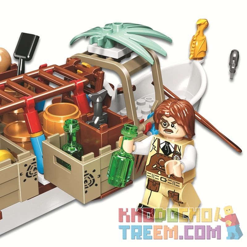 Winner 8048 non  HORDE CUNG CẤP TÀU bộ đồ chơi xếp lắp ráp ghép mô hình Jurassic World DINOSAUR TRIBE SUPPLY SHIP Thế Giới Khủng Long 272 khối