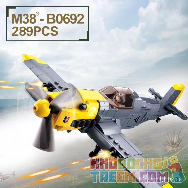 SLUBAN M38-B0692 B0692 0692 M38B0692 38-B0692 Xếp hình kiểu Lego Messerschimitt BF 109 World War II Adversity Rebirth BF 109 Messerschmitt Fighter Máy Bay Chiến đấu BF 109 Messerschmitt 289 khối SLUBAN M38-B0692 B0692 0692 M38B0692 38-B0692 Xếp hình kiểu Lego Messerschimitt BF 109 World War II Adversity Rebirth BF 109 Messerschmitt Fighter Máy Bay Chiến đấu BF 109 Messerschmitt 289 khối