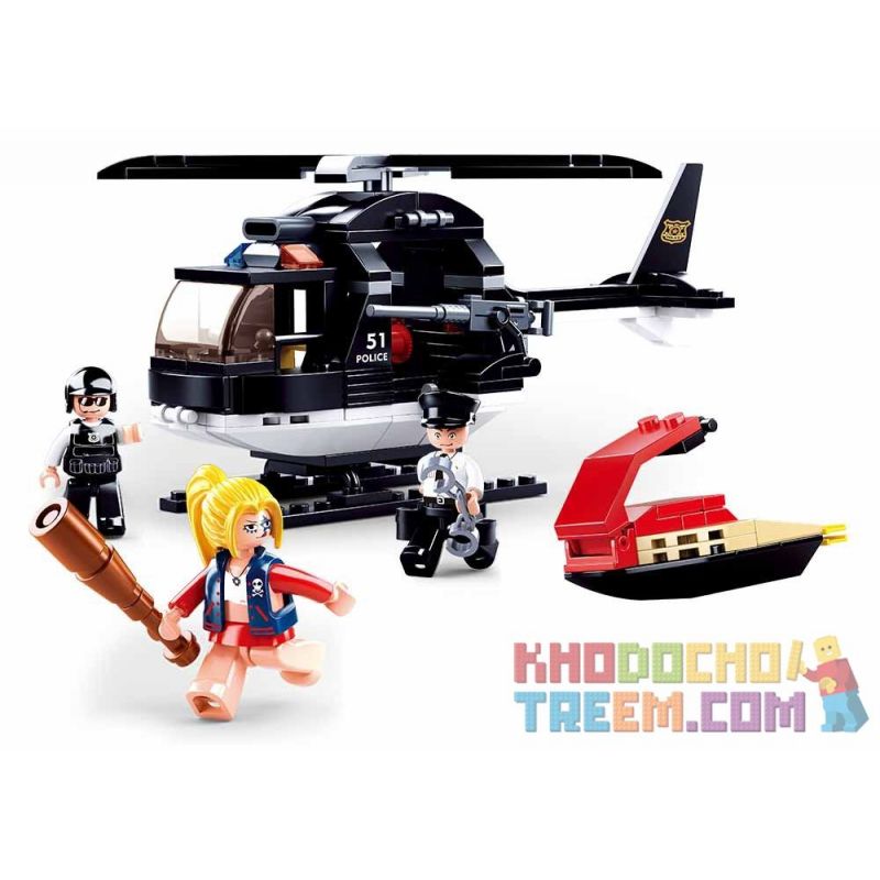 SLUBAN M38-B0651 B0651 0651 M38B0651 38-B0651 non  TRỰC THĂNG TẤN CÔNG CẢNH SÁT bộ đồ chơi xếp lắp ráp ghép mô hình Police ASSAULT HELICOPTER 221 khối SLUBAN M38-B0651 B0651 0651 M38B0651 38-B0651 non  TRỰC THĂNG TẤN CÔNG CẢNH SÁT bộ đồ chơi xếp lắp ráp ghép mô hình Police ASSAULT HELICOPTER 221 khối