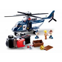SLUBAN M38-B0656 B0656 0656 M38B0656 38-B0656 Xếp hình kiểu Lego Police Potorcraft All Police Dispatched Police Rotor Helicopter Trực Thăng Cánh Quạt Cảnh Sát 285 khối