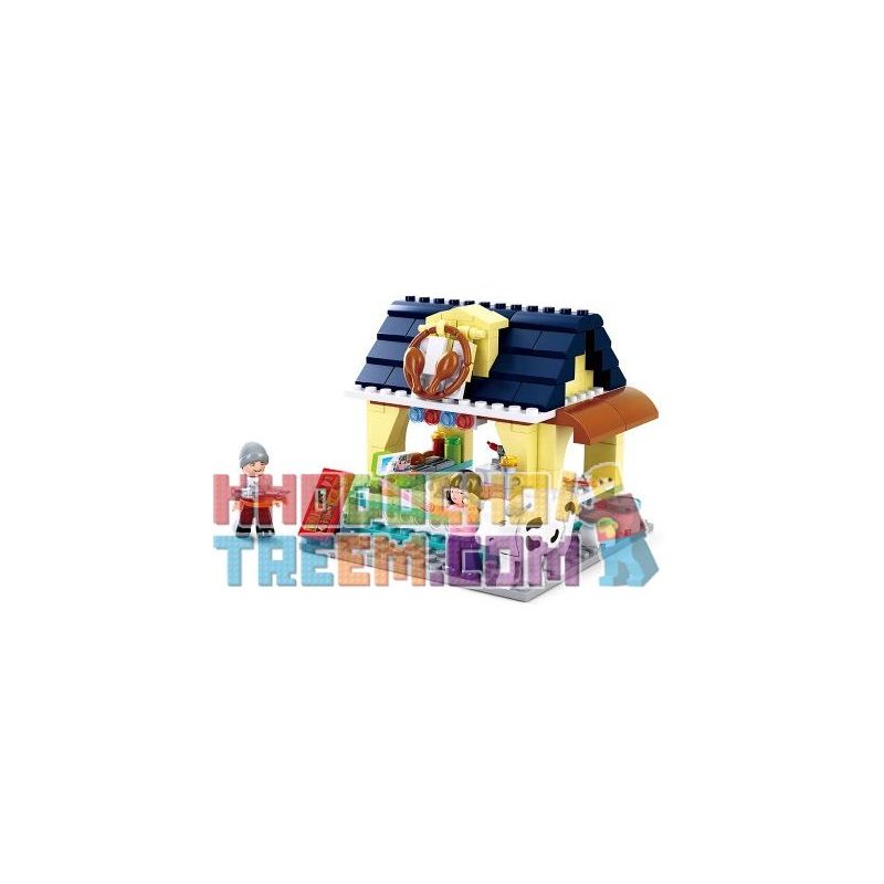SLUBAN M38-B0605 B0605 0605 M38B0605 38-B0605 non Lego BAR BBQ bộ đồ chơi xếp lắp ráp ghép mô hình Girl's Dream BEACH RESTAUR Giấc Mơ Con Gái 225 khối