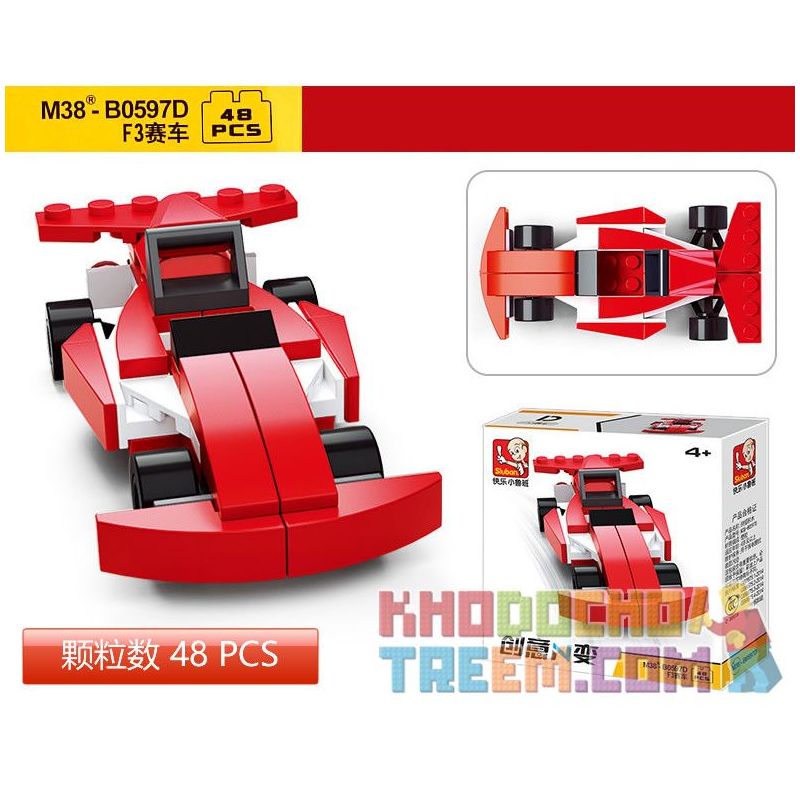 SLUBAN M38 non  XE THỂ THAO MUI TRẦN 4 MÀU VÀNG ĐỊA HÌNH XANH ĐẦU KÉO ĐUA F3 ĐỎ bộ đồ chơi xếp lắp ráp ghép mô hình Creator Sáng Tạo 196 khối SLUBAN M38 non  XE THỂ THAO MUI TRẦN 4 MÀU VÀNG ĐỊA HÌNH XANH ĐẦU KÉO ĐUA F3 ĐỎ bộ đồ chơi xếp lắp ráp ghép mô hình Creator Sáng Tạo 196 khối