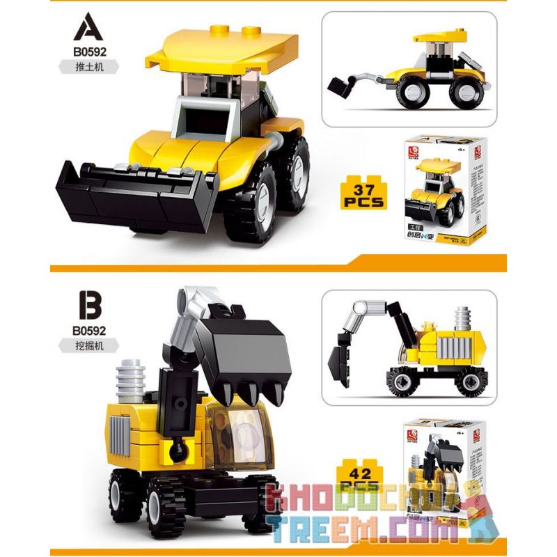SLUBAN M38 non  4 LOẠI XE KỸ THUẬT MÁY ỦI XÚC CẨU TRỘN bộ đồ chơi xếp lắp ráp ghép mô hình Creator Sáng Tạo 161 khối SLUBAN M38 non  4 LOẠI XE KỸ THUẬT MÁY ỦI XÚC CẨU TRỘN bộ đồ chơi xếp lắp ráp ghép mô hình Creator Sáng Tạo 161 khối