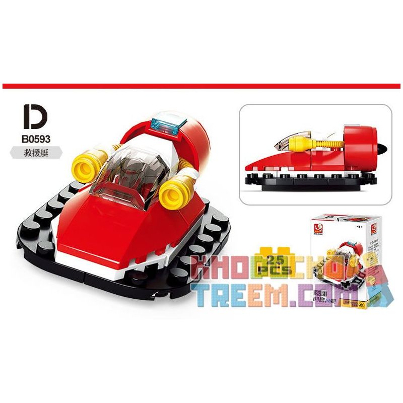 SLUBAN M38 non  4 LOẠI XE CỨU HỎA bộ đồ chơi xếp lắp ráp ghép mô hình Creator Sáng Tạo 138 khối