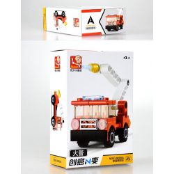 SLUBAN M38 non  4 LOẠI XE CỨU HỎA bộ đồ chơi xếp lắp ráp ghép mô hình Creator Sáng Tạo 138 khối