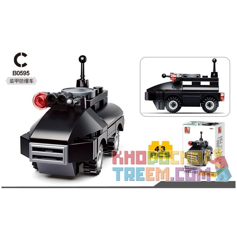 SLUBAN M38 non  CẢNH SÁT ĐẶC NHIỆM CHỐNG CHÁY NỔ 4 TRỰC THĂNG TUẦN TRA XE BỌC THÉP TẤN CÔNG bộ đồ chơi xếp lắp ráp ghép mô hình Creator Sáng Tạo 163 khối