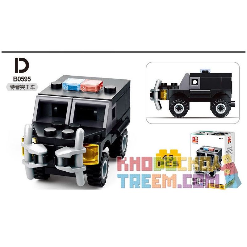 SLUBAN M38 non  CẢNH SÁT ĐẶC NHIỆM CHỐNG CHÁY NỔ 4 TRỰC THĂNG TUẦN TRA XE BỌC THÉP TẤN CÔNG bộ đồ chơi xếp lắp ráp ghép mô hình Creator Sáng Tạo 163 khối