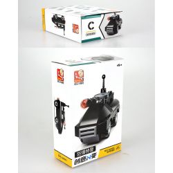 SLUBAN M38 non  CẢNH SÁT ĐẶC NHIỆM CHỐNG CHÁY NỔ 4 TRỰC THĂNG TUẦN TRA XE BỌC THÉP TẤN CÔNG bộ đồ chơi xếp lắp ráp ghép mô hình Creator Sáng Tạo 163 khối