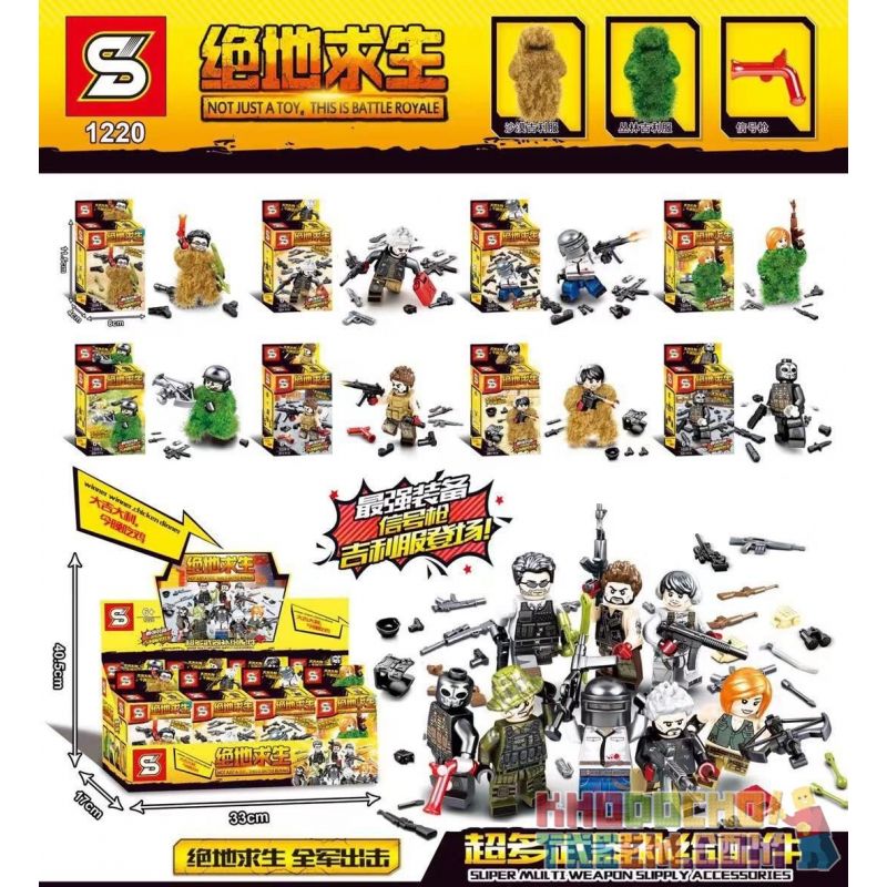 SHENG YUAN SY 1220 Xếp hình kiểu Lego COLLECTABLE MINIFIGURES Jedi Survival Hundreds Of 8 Super Multi-weapons Replenishment Accessories Minifigure 8 Siêu Phụ Kiện Cung Cấp Vũ Khí SHENG YUAN SY 1220 Xếp hình kiểu Lego COLLECTABLE MINIFIGURES Jedi Survival Hundreds Of 8 Super Multi-weapons Replenishment Accessories Minifigure 8 Siêu Phụ Kiện Cung Cấp Vũ Khí