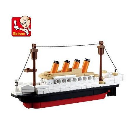 SLUBAN M38-B0576 B0576 0576 M38B0576 38-B0576 non  TÀU TITANIC NHỎ bộ đồ chơi xếp lắp ráp ghép mô hình 194 khối