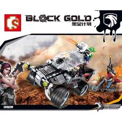 SEMBO 11677 Xếp hình kiểu Lego BLACK GOLD Black Plan Wild Boar Assault Tấn Công Lợn Rừng 284 khối