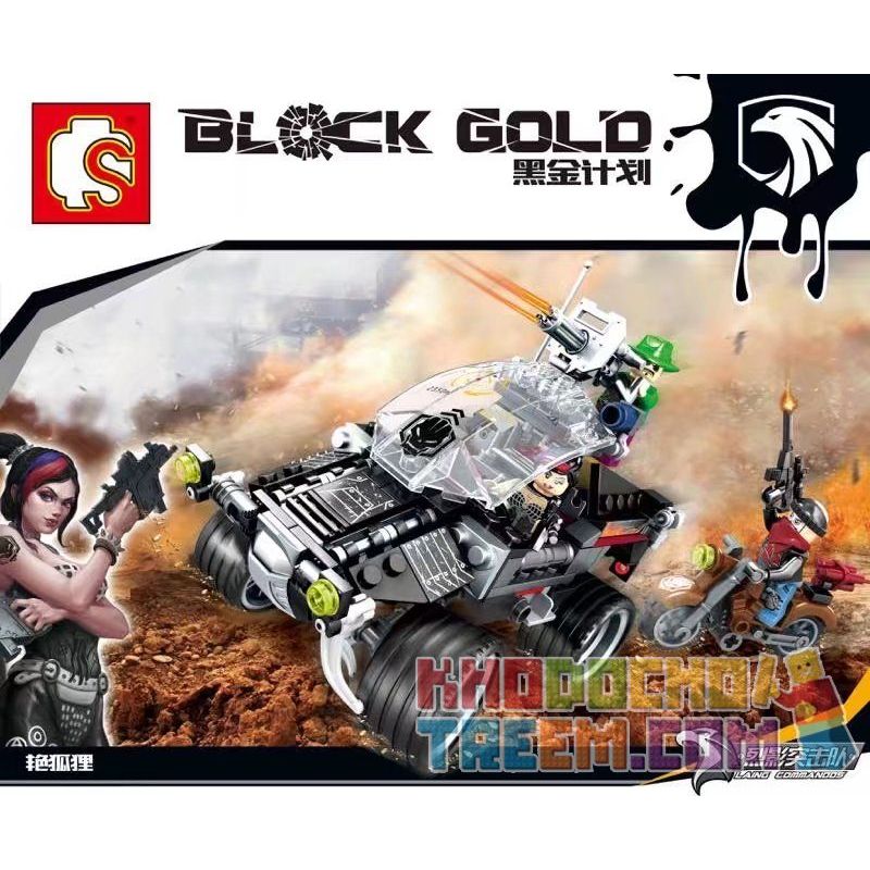 SEMBO 11677 non  TẤN CÔNG LỢN RỪNG bộ đồ chơi xếp lắp ráp ghép mô hình Black Gold Cuộc Chiến Vàng Đen 284 khối SEMBO 11677 non  TẤN CÔNG LỢN RỪNG bộ đồ chơi xếp lắp ráp ghép mô hình Black Gold Cuộc Chiến Vàng Đen 284 khối