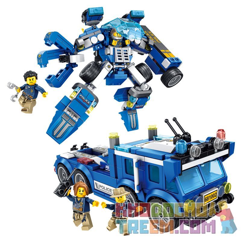 PanlosBrick 681002A 681002B 681002C 681002D Panlos Brick 681002A 681002B 681002C 681002D non  MÁY BAY TUẦN TRA RỪNG XE ĐỊA HÌNH HUMMER CẢNH SÁT bộ đồ chơi xếp lắp ráp ghép mô hình Police 155 khối