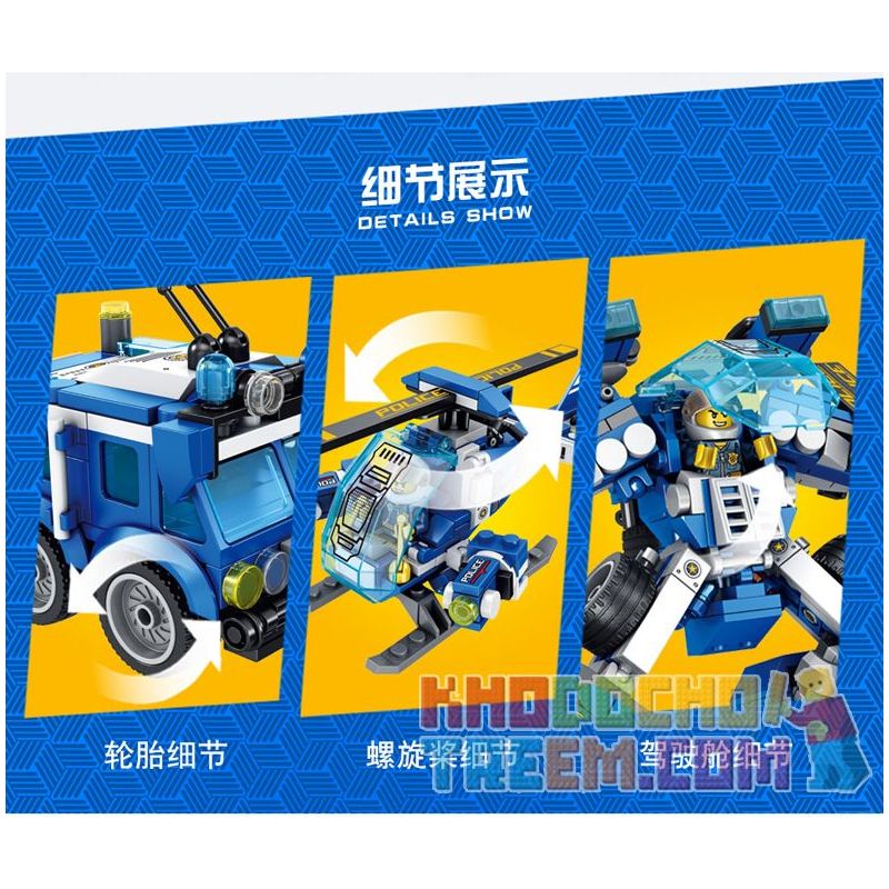 PanlosBrick 681002A 681002B 681002C 681002D Panlos Brick 681002A 681002B 681002C 681002D non  MÁY BAY TUẦN TRA RỪNG XE ĐỊA HÌNH HUMMER CẢNH SÁT bộ đồ chơi xếp lắp ráp ghép mô hình Police 155 khối