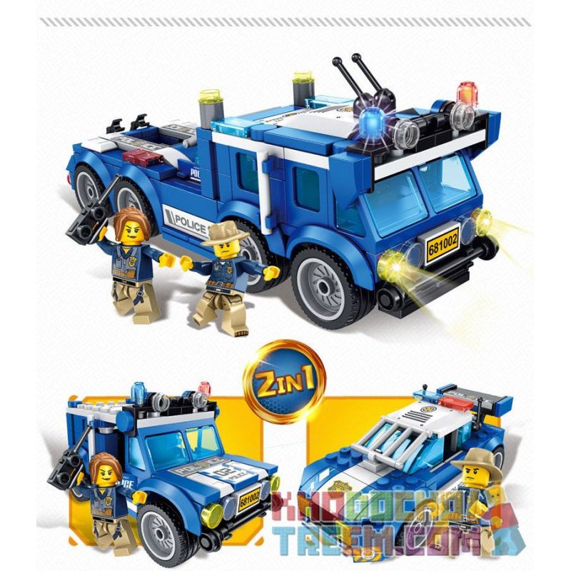 PanlosBrick 681002A 681002B 681002C 681002D Panlos Brick 681002A 681002B 681002C 681002D non  MÁY BAY TUẦN TRA RỪNG XE ĐỊA HÌNH HUMMER CẢNH SÁT bộ đồ chơi xếp lắp ráp ghép mô hình Police 155 khối