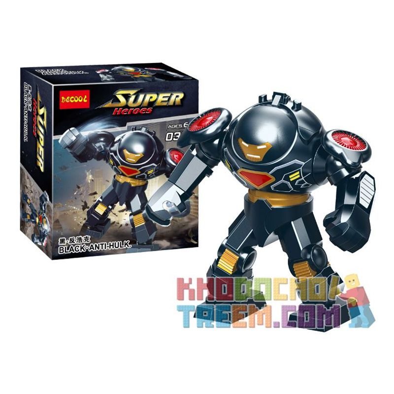 Decool 0313 Jisi 0313 Xếp hình kiểu Lego SUPER HEROES Black Anti-Hulk Black · Antharm Đen · Anthake. Decool 0313 Jisi 0313 Xếp hình kiểu Lego SUPER HEROES Black Anti-Hulk Black · Antharm Đen · Anthake.