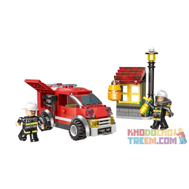XINGBAO XB-14001 14001 XB14001 non Lego LOẠI BỎ TỔ ONG bộ đồ chơi xếp lắp ráp ghép mô hình Fire Rescure FIRE FIGHTING EXTERMINATE THE HONEYCOMB Cứu Hỏa 218 khối