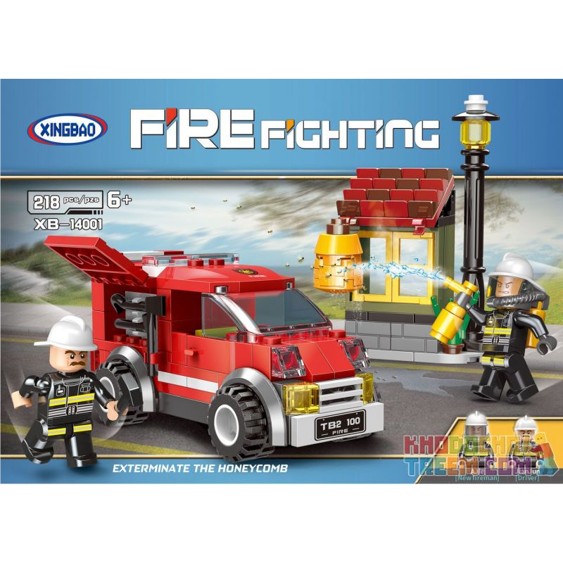 XINGBAO XB-14001 14001 XB14001 non  LOẠI BỎ TỔ ONG bộ đồ chơi xếp lắp ráp ghép mô hình Fire Rescure FIRE FIGHTING EXTERMINATE THE HONEYCOMB Cứu Hỏa 218 khối XINGBAO XB-14001 14001 XB14001 non  LOẠI BỎ TỔ ONG bộ đồ chơi xếp lắp ráp ghép mô hình Fire Rescure FIRE FIGHTING EXTERMINATE THE HONEYCOMB Cứu Hỏa 218 khối