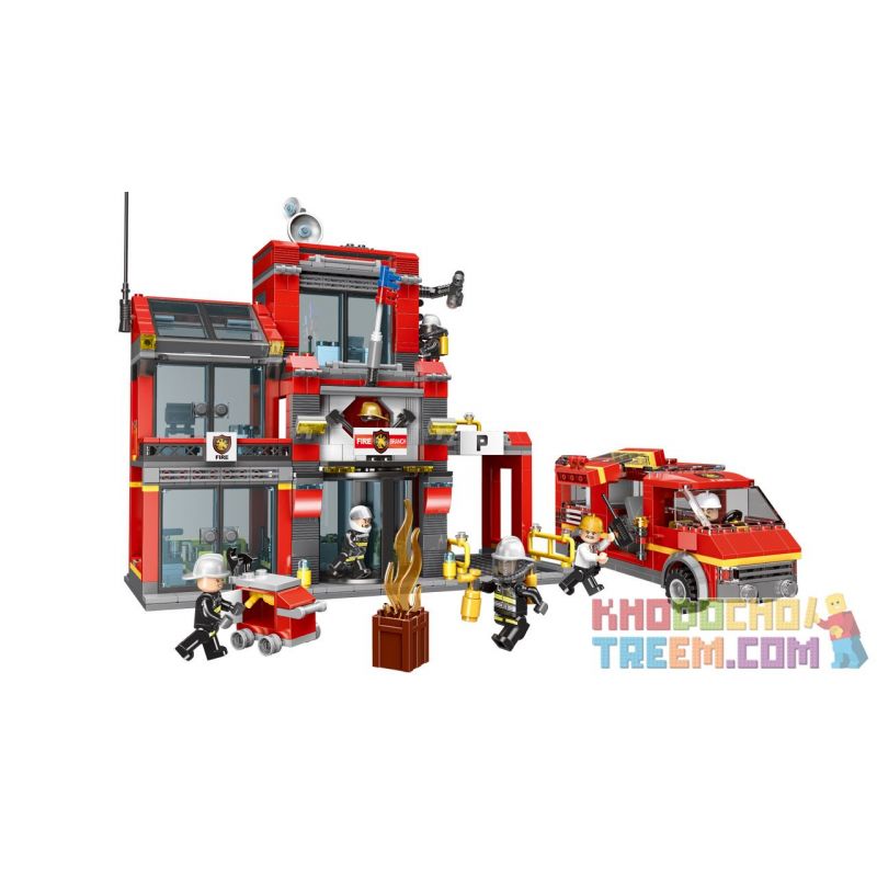 XINGBAO XB-14006 14006 XB14006 non Lego ĐỘI CỨU HỎA SỐ SÁU bộ đồ chơi xếp lắp ráp ghép mô hình Fire Rescure FIRE FIGHTING SIXTH BRANCH 1245 khối