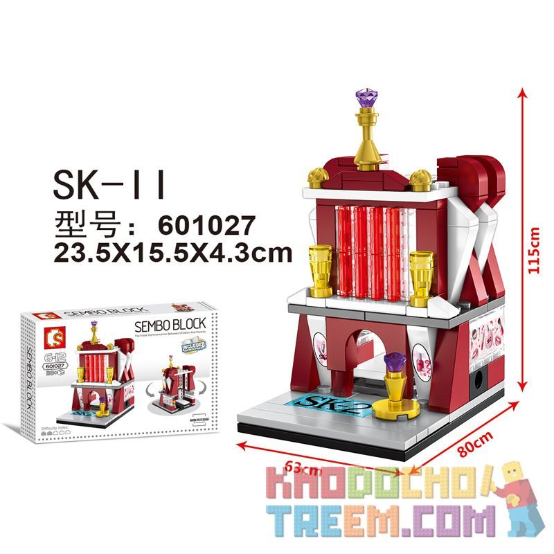 SEMBO 601027 Xếp hình kiểu Lego MINI MODULAR Mini Street View SK-II Chế độ Xem Phố Thu Nhỏ SK-II 118 khối SEMBO 601027 Xếp hình kiểu Lego MINI MODULAR Mini Street View SK-II Chế độ Xem Phố Thu Nhỏ SK-II 118 khối
