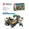 Enlighten 1921 Qman 1921 non  SĂN KHỈ bộ đồ chơi xếp lắp ráp ghép mô hình Police BATTLE FORCE Cảnh Sát 227 khối