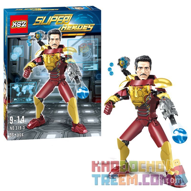 XSZ KSZ 319-3 Xếp hình kiểu Lego TECHNIC Assembled Doll Iron Man Stark 96 khối XSZ KSZ 319-3 Xếp hình kiểu Lego TECHNIC Assembled Doll Iron Man Stark 96 khối