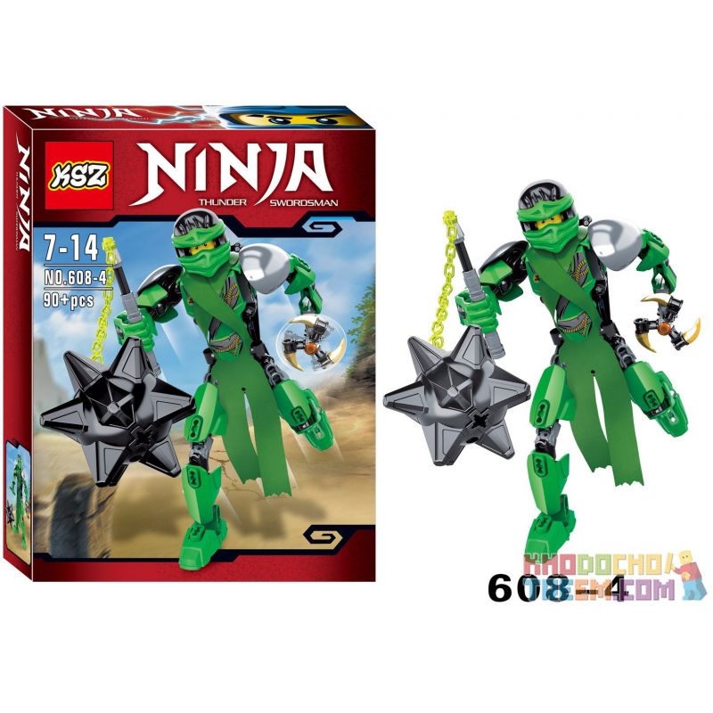 XSZ KSZ 608-4 Xếp hình kiểu Lego MARVEL SUPER HEROES Ninja Thunder Swordsman Lloyd Montgomery Garmadon Build A Doll 90 khối XSZ KSZ 608-4 Xếp hình kiểu Lego MARVEL SUPER HEROES Ninja Thunder Swordsman Lloyd Montgomery Garmadon Build A Doll 90 khối