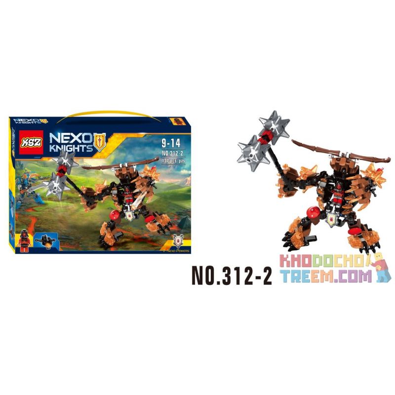 XSZ KSZ 312-2 Xếp hình kiểu Lego MARVEL SUPER HEROES NEXO Knights Build A Doll Beast Lord Chúa Thú 137 khối XSZ KSZ 312-2 Xếp hình kiểu Lego MARVEL SUPER HEROES NEXO Knights Build A Doll Beast Lord Chúa Thú 137 khối