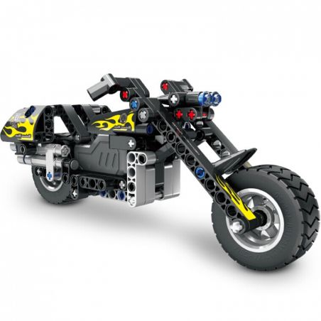QIHUI 5801 non  XE MÔ TÔ HARLEY KÉO LẠI bộ đồ chơi xếp lắp ráp ghép mô hình  Kỹ Thuật Công Nghệ Cao Mô Hình Phương Tiện 183 khối