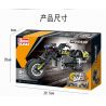 QIHUI 5801 non  XE MÔ TÔ HARLEY KÉO LẠI bộ đồ chơi xếp lắp ráp ghép mô hình  Kỹ Thuật Công Nghệ Cao Mô Hình Phương Tiện 183 khối