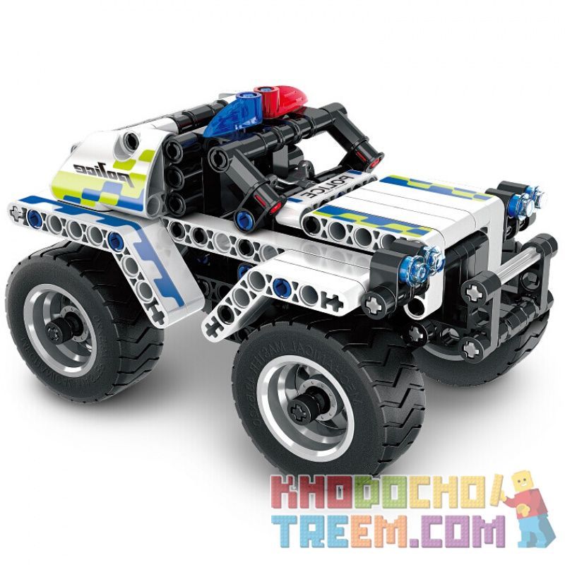 QIHUI 5805 Xếp hình kiểu Lego TECHNIC Police Jeep Pull Back Car Xe jeep cảnh sát lùi xe 199 khối có động cơ kéo thả QIHUI 5805 Xếp hình kiểu Lego TECHNIC Police Jeep Pull Back Car Xe jeep cảnh sát lùi xe 199 khối có động cơ kéo thả