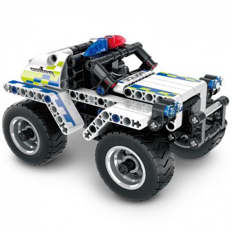 QIHUI 5805 non  XE JEEP CẢNH SÁT LÙI bộ đồ chơi xếp lắp ráp ghép mô hình  Kỹ Thuật Công Nghệ Cao Mô Hình Phương Tiện 199 khối