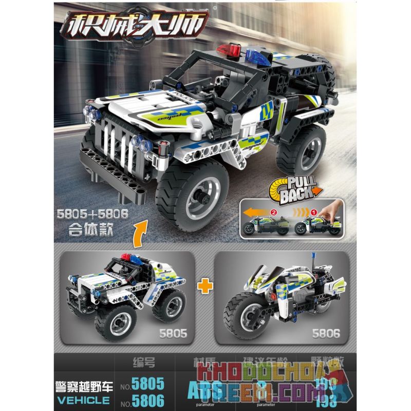 QIHUI 5805 non  XE JEEP CẢNH SÁT LÙI bộ đồ chơi xếp lắp ráp ghép mô hình  Kỹ Thuật Công Nghệ Cao Mô Hình Phương Tiện 199 khối QIHUI 5805 non  XE JEEP CẢNH SÁT LÙI bộ đồ chơi xếp lắp ráp ghép mô hình  Kỹ Thuật Công Nghệ Cao Mô Hình Phương Tiện 199 khối