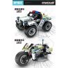 QIHUI 5805 non  XE JEEP CẢNH SÁT LÙI bộ đồ chơi xếp lắp ráp ghép mô hình  Kỹ Thuật Công Nghệ Cao Mô Hình Phương Tiện 199 khối