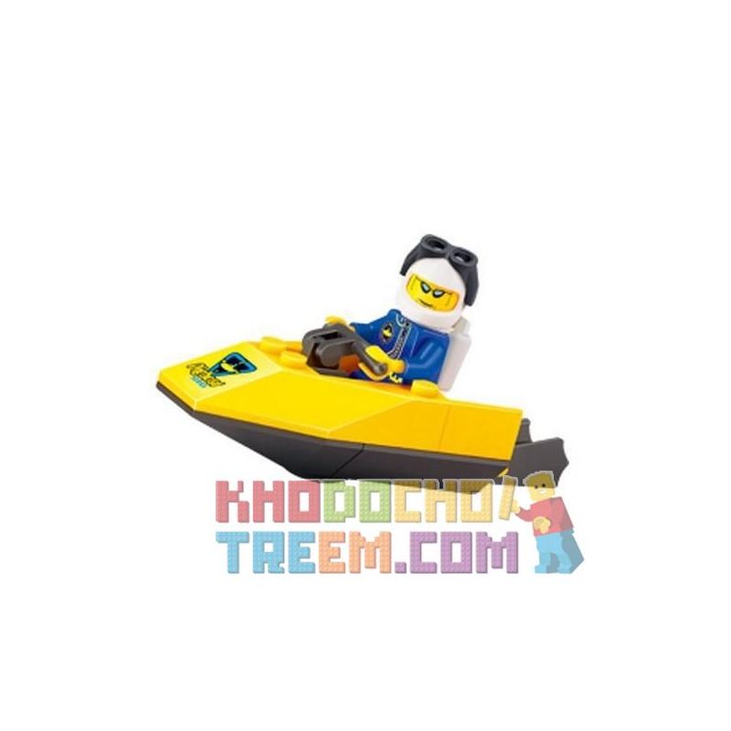 Enlighten 1209 Qman 1209 Xếp hình kiểu Lego CITY SuperPigboat Diving Water Motorboat Mô Tô Nước 19 khối Enlighten 1209 Qman 1209 Xếp hình kiểu Lego CITY SuperPigboat Diving Water Motorboat Mô Tô Nước 19 khối