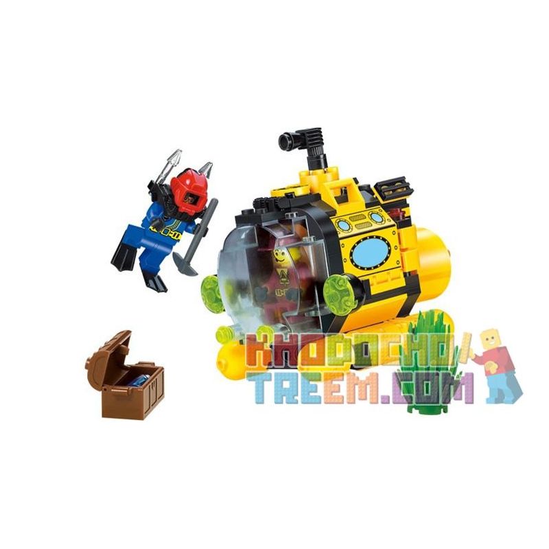 Enlighten 1213 Qman 1213 KEEPPLEY 1213 Xếp hình kiểu Lego CITY Treasure Hunt Small Submarine Tàu ngầm nhỏ săn tìm kho báu 122 khối Enlighten 1213 Qman 1213 KEEPPLEY 1213 Xếp hình kiểu Lego CITY Treasure Hunt Small Submarine Tàu ngầm nhỏ săn tìm kho báu 122 khối
