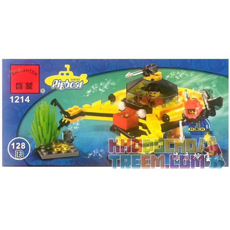Enlighten 1214 Qman 1214 KEEPPLEY 1214 Xếp hình kiểu Lego CITY Undersea Treasure Digger Máy đào kho báu dưới biển 128 khối Enlighten 1214 Qman 1214 KEEPPLEY 1214 Xếp hình kiểu Lego CITY Undersea Treasure Digger Máy đào kho báu dưới biển 128 khối